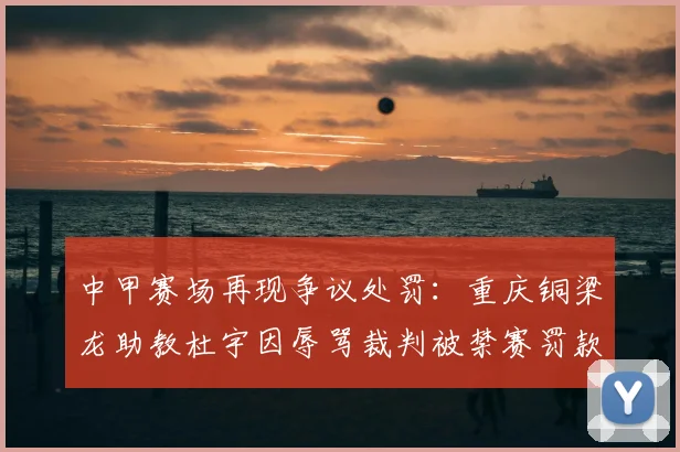 中甲赛场再现争议处罚：重庆铜梁龙助教杜宇因辱骂裁判被禁赛罚款